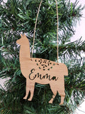 LLAMA ALPACA Personalised Christmas Decoration - Little Birdy Finds