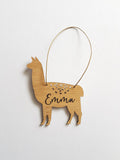 LLAMA ALPACA Personalised Christmas Decoration - Little Birdy Finds