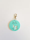 BUTTERFLY  Pastel Bag Tag / Keyring - Little Birdy Finds