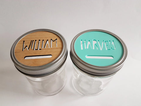 Personalised Money Jar - Little Birdy Finds