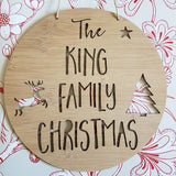 Family Christmas Wall Hanging - Little Birdy Finds