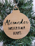 Personalised REMEMBRANCE Christmas BAUBLE - Little Birdy Finds