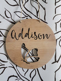 Personalised Wooden Wall  Hanging BUTTERFLY - Little Birdy Finds
