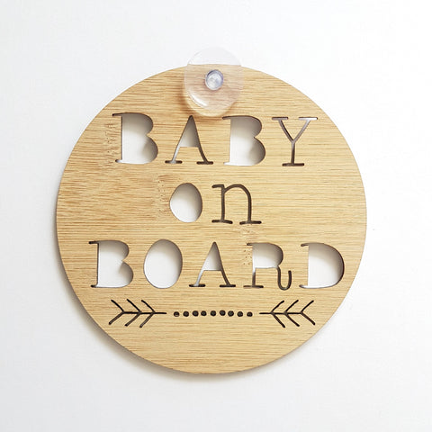 Baby On Board sign DOTS and ARROW - Little Birdy Finds