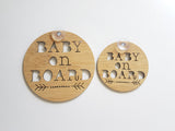 Baby On Board sign DOTS and ARROW - Little Birdy Finds
