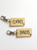 Personalised Wood Key Ring with Heart - Little Birdy Finds