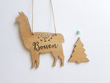 LLAMA ALPACA Personalised Christmas Decoration - Little Birdy Finds