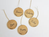 Personalised Wood Christmas Decoration / Ornament SPRIGS DESIGN - Little Birdy Finds