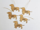 DACHSHUND Personalised  Christmas Decoration - Little Birdy Finds