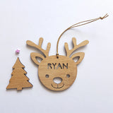 RUDOLPH DESIGN Personalised Christmas Decoration - Little Birdy Finds