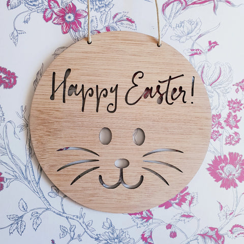 Happy Easter Bamboo Wall Hanging - Little Birdy Finds