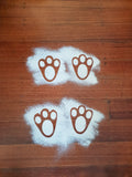 Easter Bunny Foot Print Stencil - Little Birdy Finds