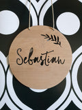 Fern Personalised Wooden Wall Hanging - Little Birdy Finds