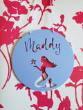 Personalised Wooden Wall Hanging MERMAID - Little Birdy Finds