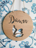 Personalised Wooden Wall  Hanging BUTTERFLY - Little Birdy Finds