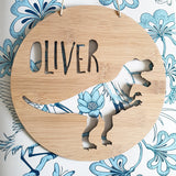 T-REX dinosaur Personalised  Wall Hanging - Little Birdy Finds