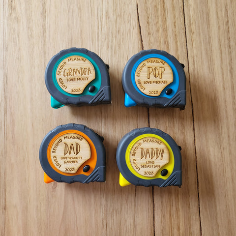 Personalised Tape Measure - Fathers Day - Loved Beyond Measure